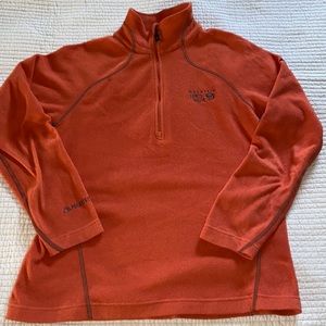 Mountain Hardware Polartec Fleece quarter zip 1/4 pullover base layer medium M